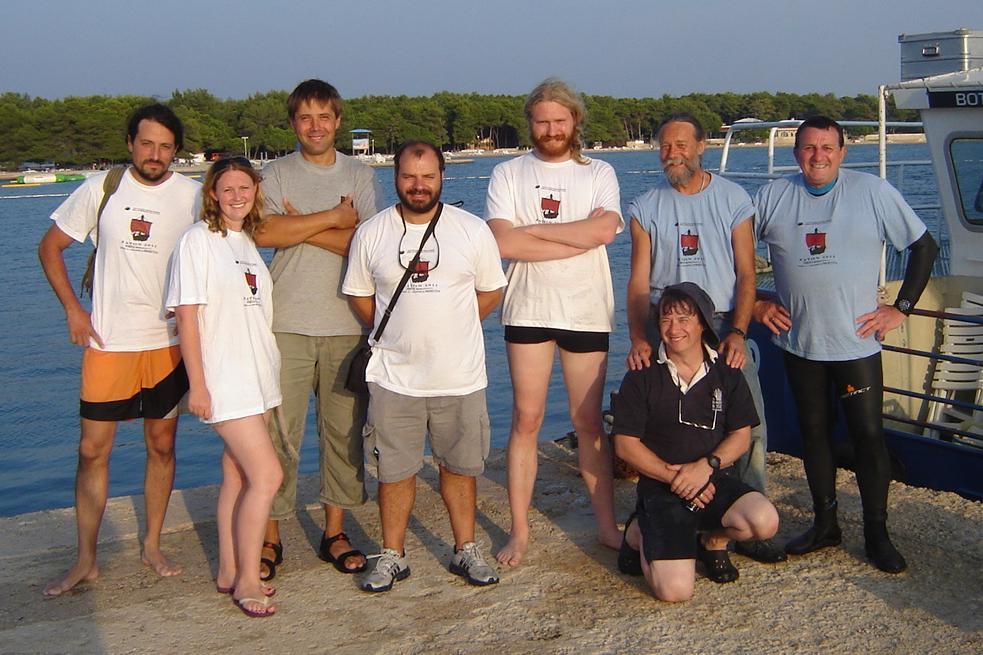  The Nautical Archaeology Society (NAS) team